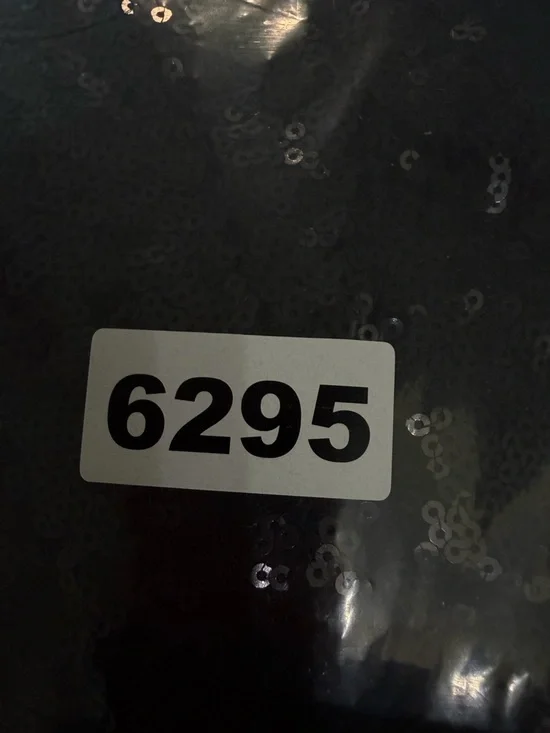 NEW Lucci Lu Women’s Black Gold Beaded Sequin Halter Gown Size 16 36295 - Picture 14 of 14